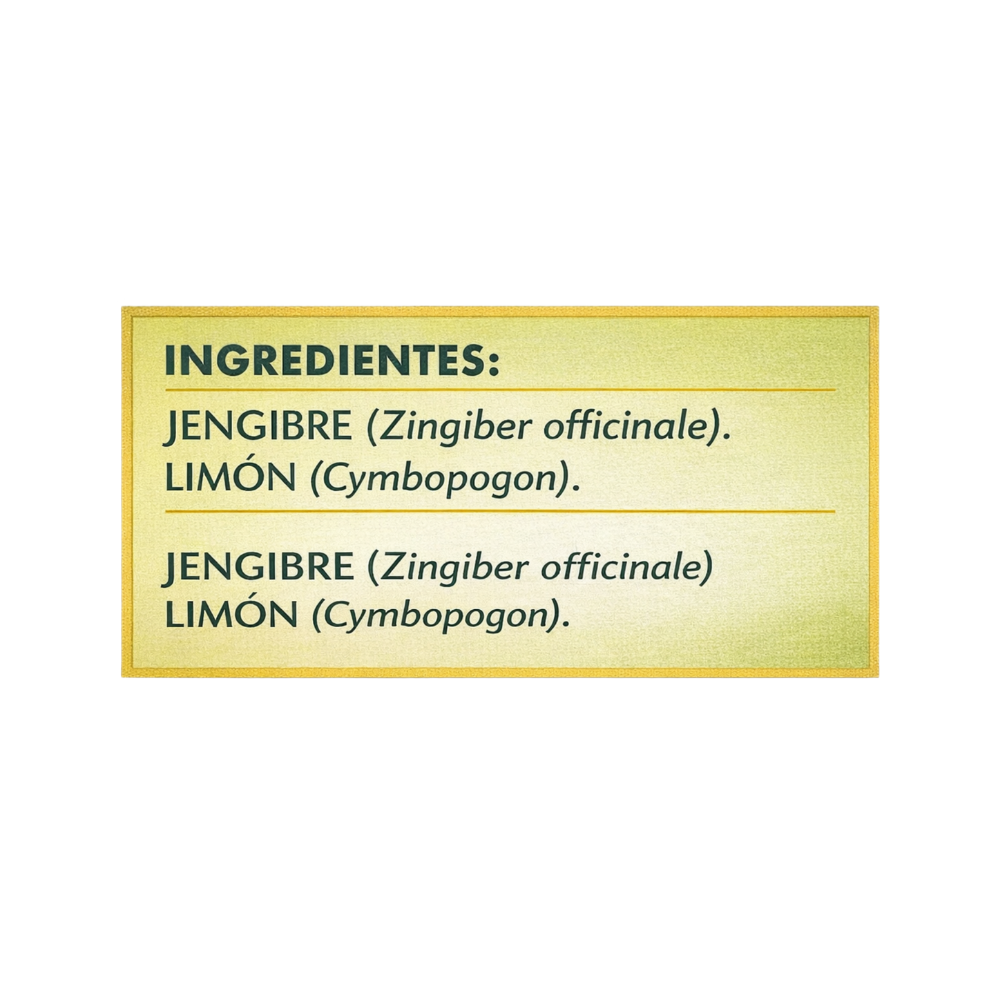 Té Jengibre con Limón